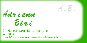 adrienn biri business card